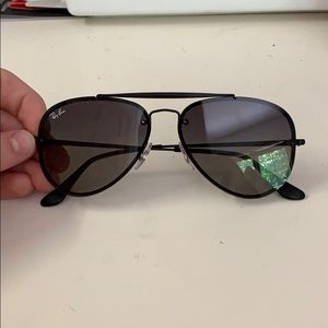 Ray-Ban Black Blaze Aviators